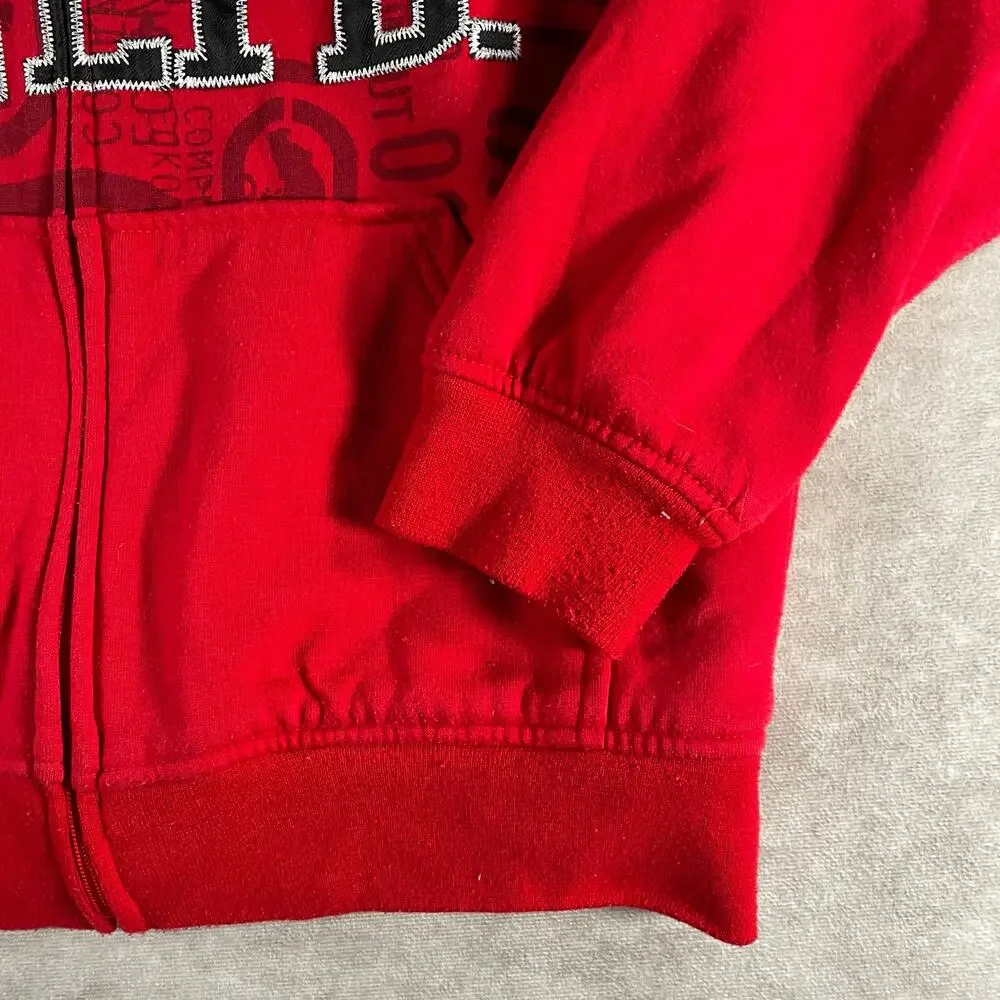 Youth Ecko Unltd Red Hoodie Sweatshirt Rhino Small Jacket